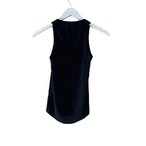 ZARA Viscose Blend Fitted tank top ribbed, jersey SZ S #1682 - Picture 5 of 11